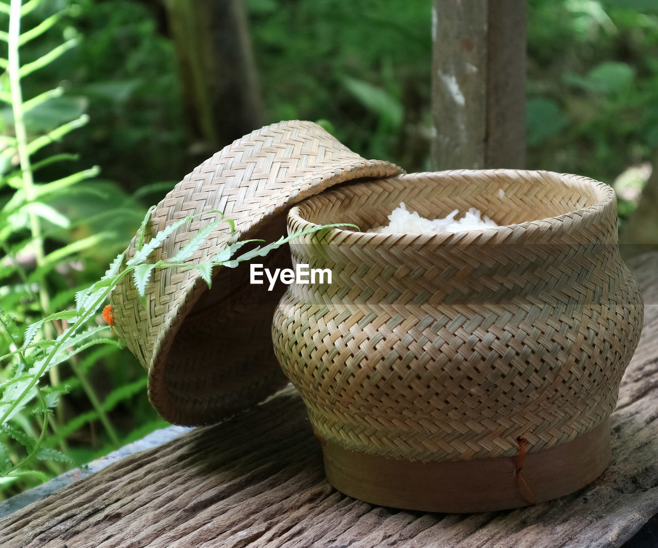 CLOSE-UP OF HAT IN BASKET