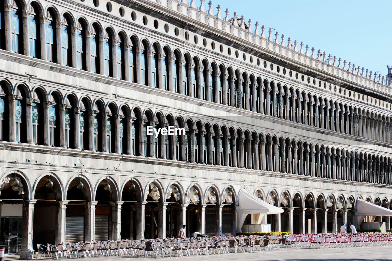 Low angle view of historic building at piazza san marco