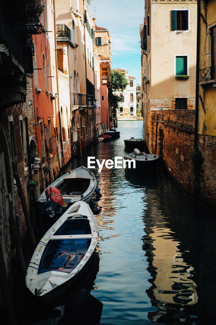 Boats in venice on the water