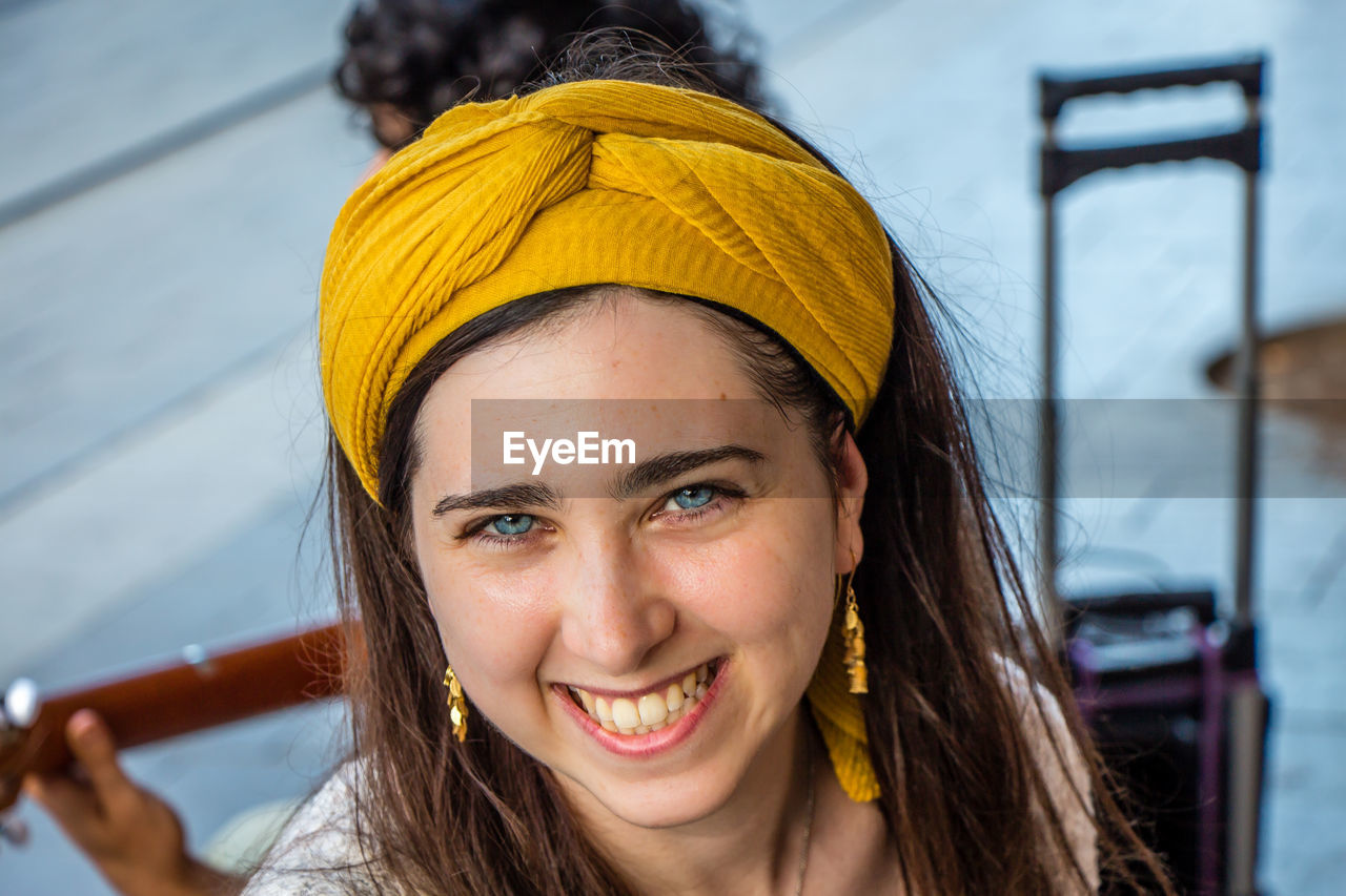 Portrait of smiling young woman