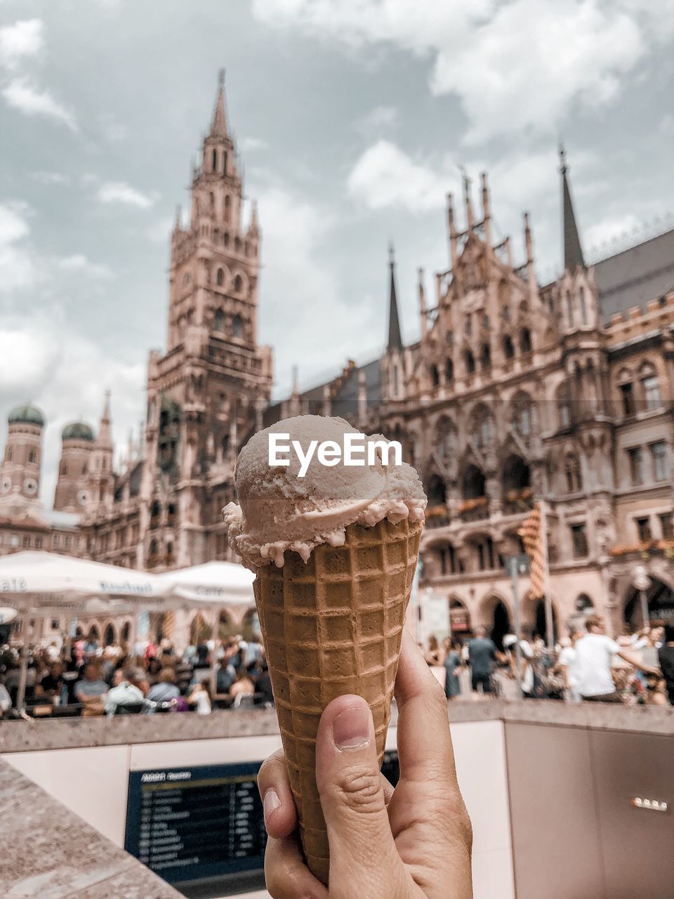 View of ice cream in city
