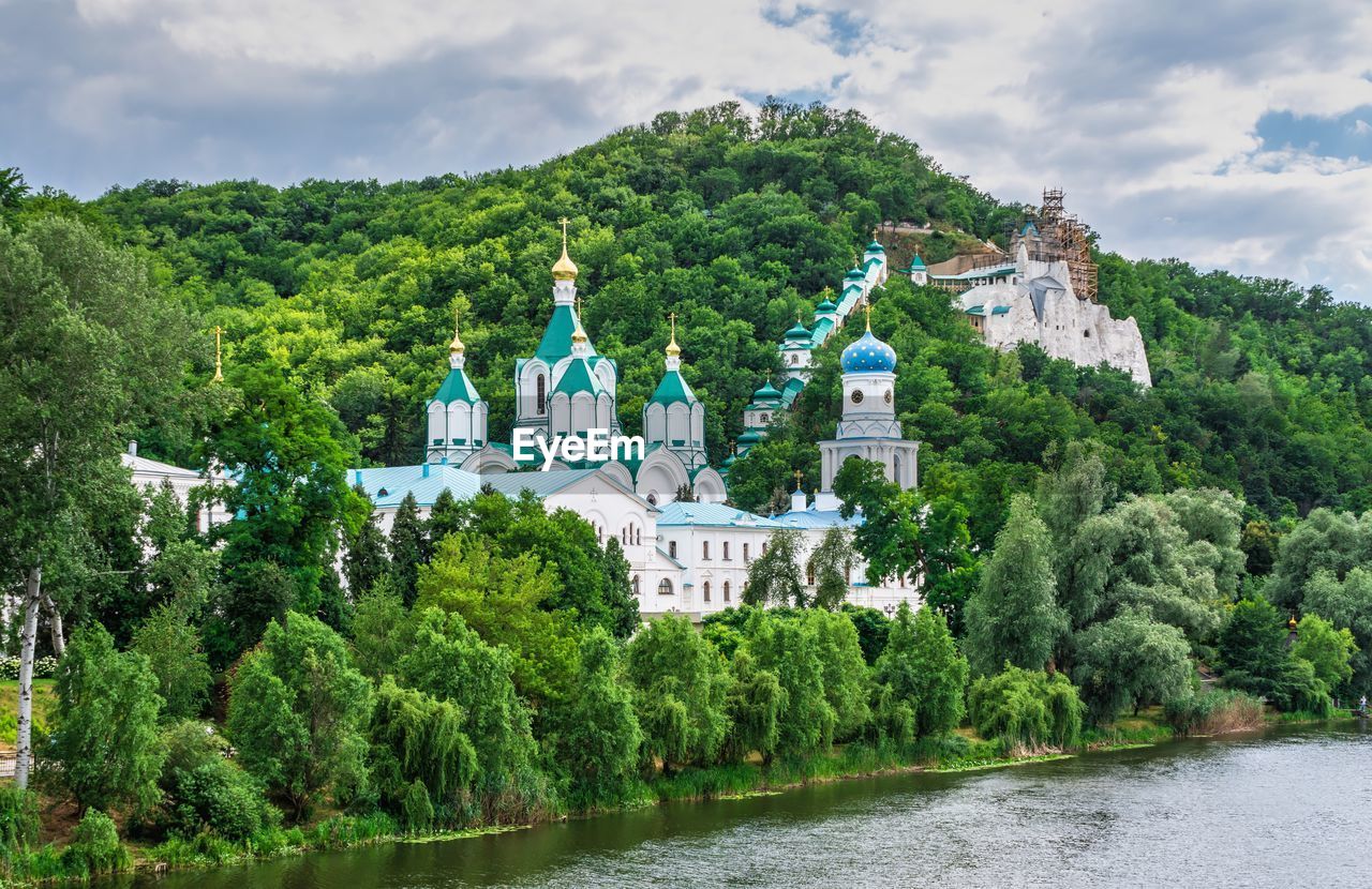 The holy mountains lavra of the holy dormition in svyatogorsk or sviatohirsk, ukraine