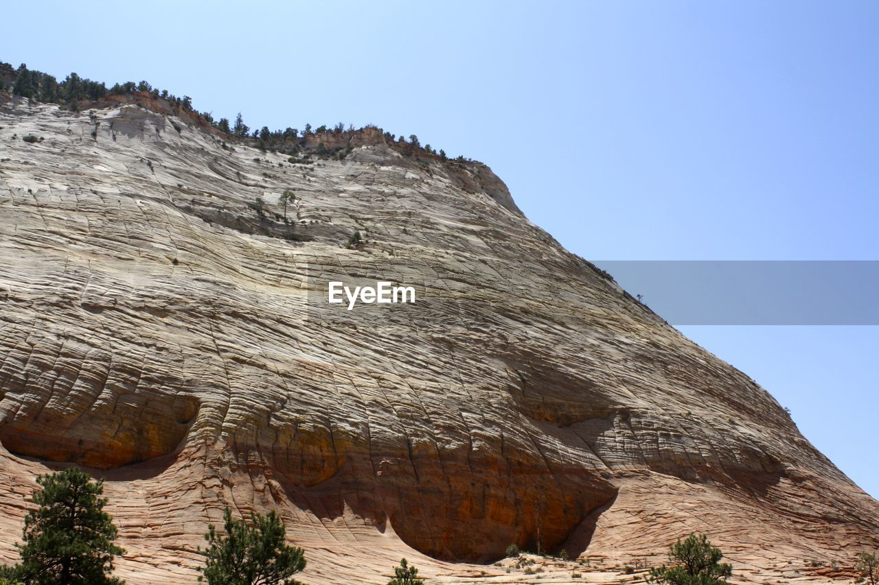 Textured eroded canyon hill