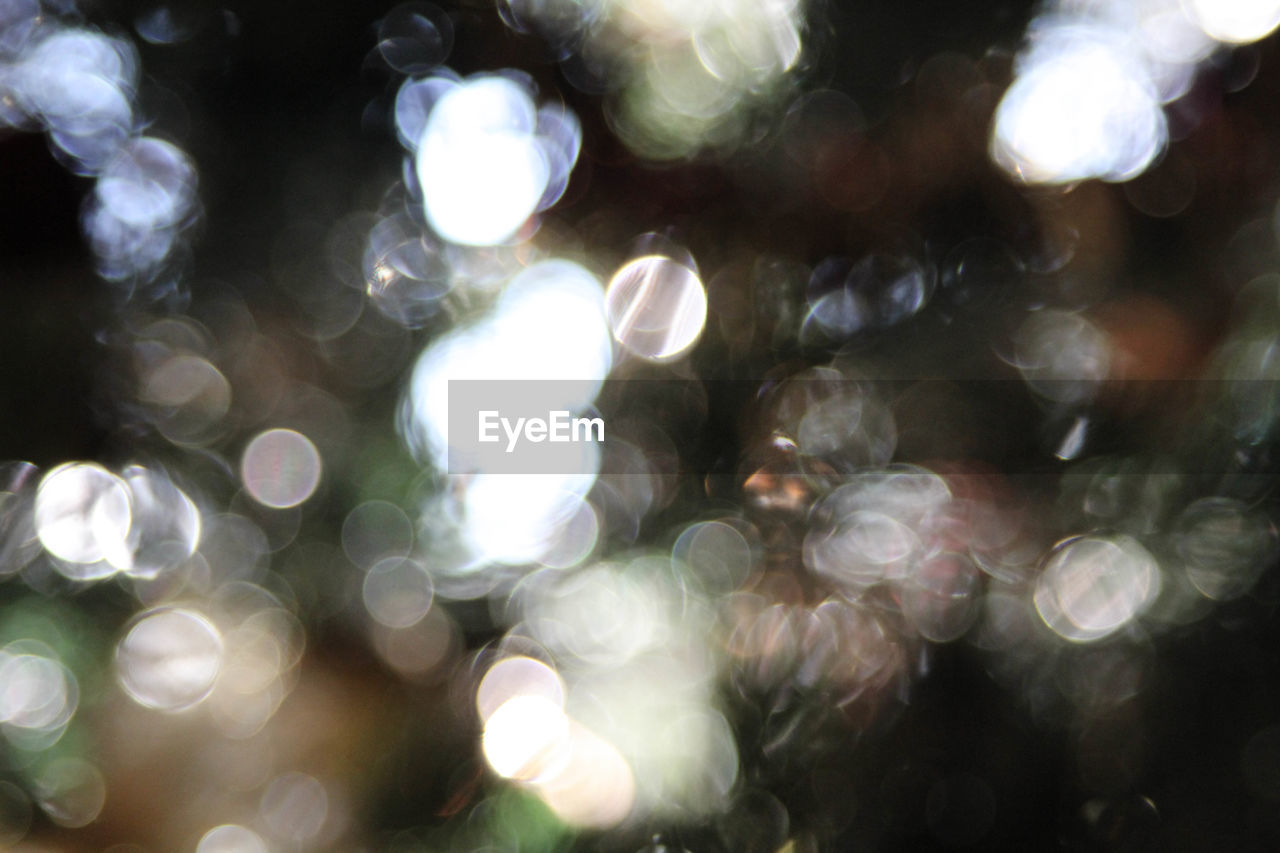 DEFOCUSED VIEW OF BLURRED LIGHTS