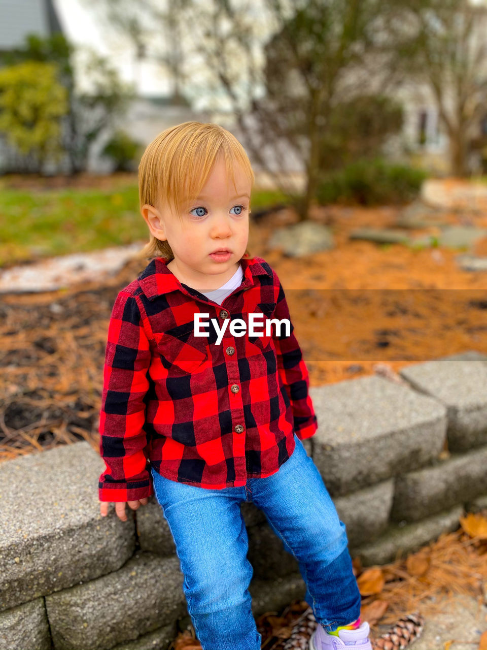 FULL LENGTH PORTRAIT OF CUTE BOY WITH BABY GIRL