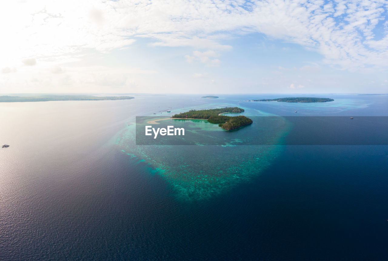 Panoramic view of sea against sky