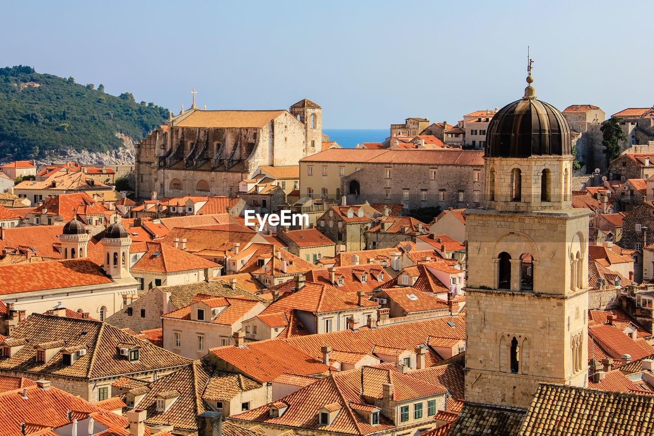 The red roofs of dubrovnik