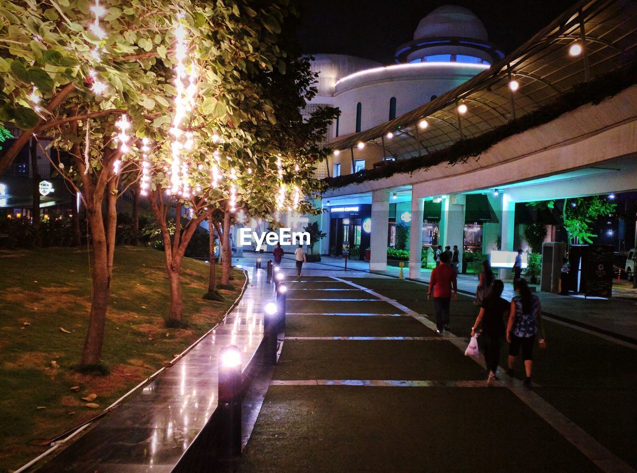 VIEW OF ILLUMINATED CITY