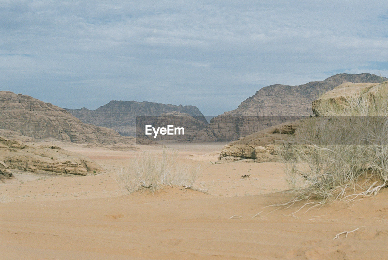 SCENIC VIEW OF ARID LANDSCAPE AGAINST SKY