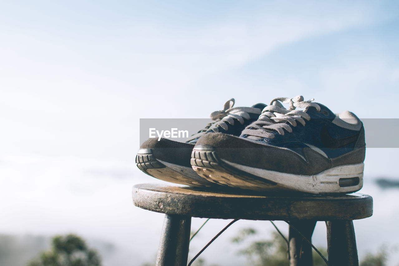 LOW ANGLE VIEW OF SHOES