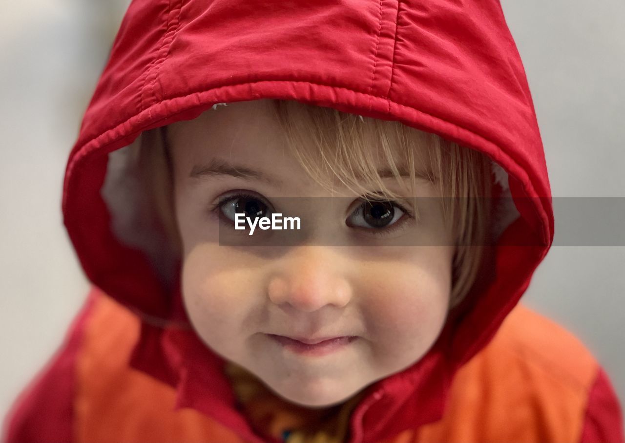 Close-up portrait of cute boy