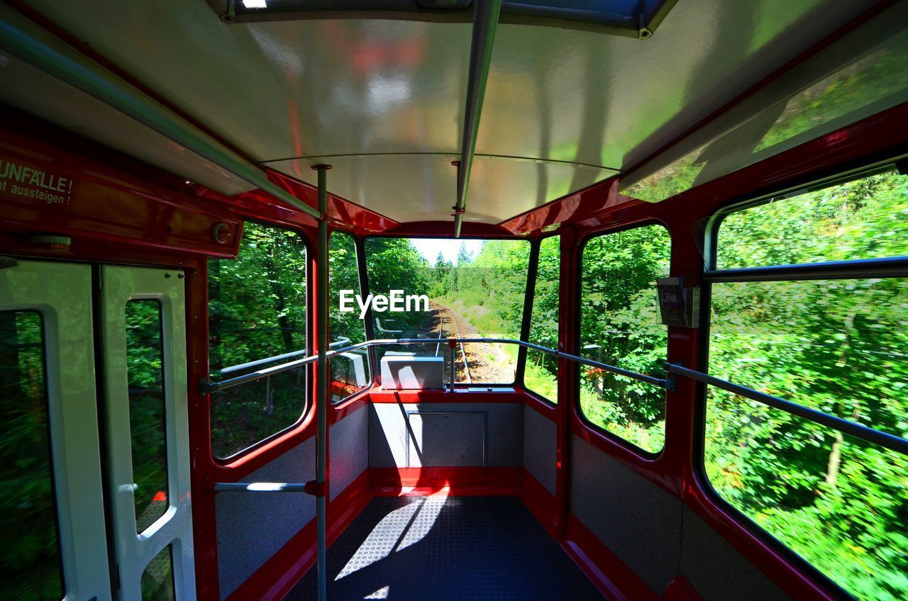 INTERIOR OF BOAT