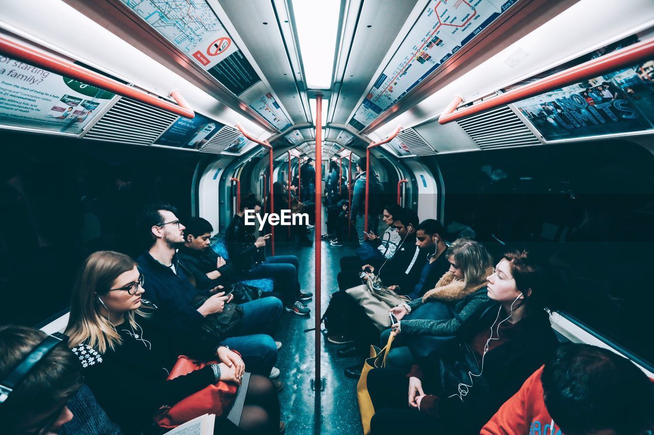 GROUP OF PEOPLE IN BUS