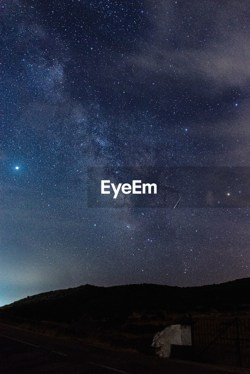 LOW ANGLE VIEW OF STAR FIELD AT NIGHT