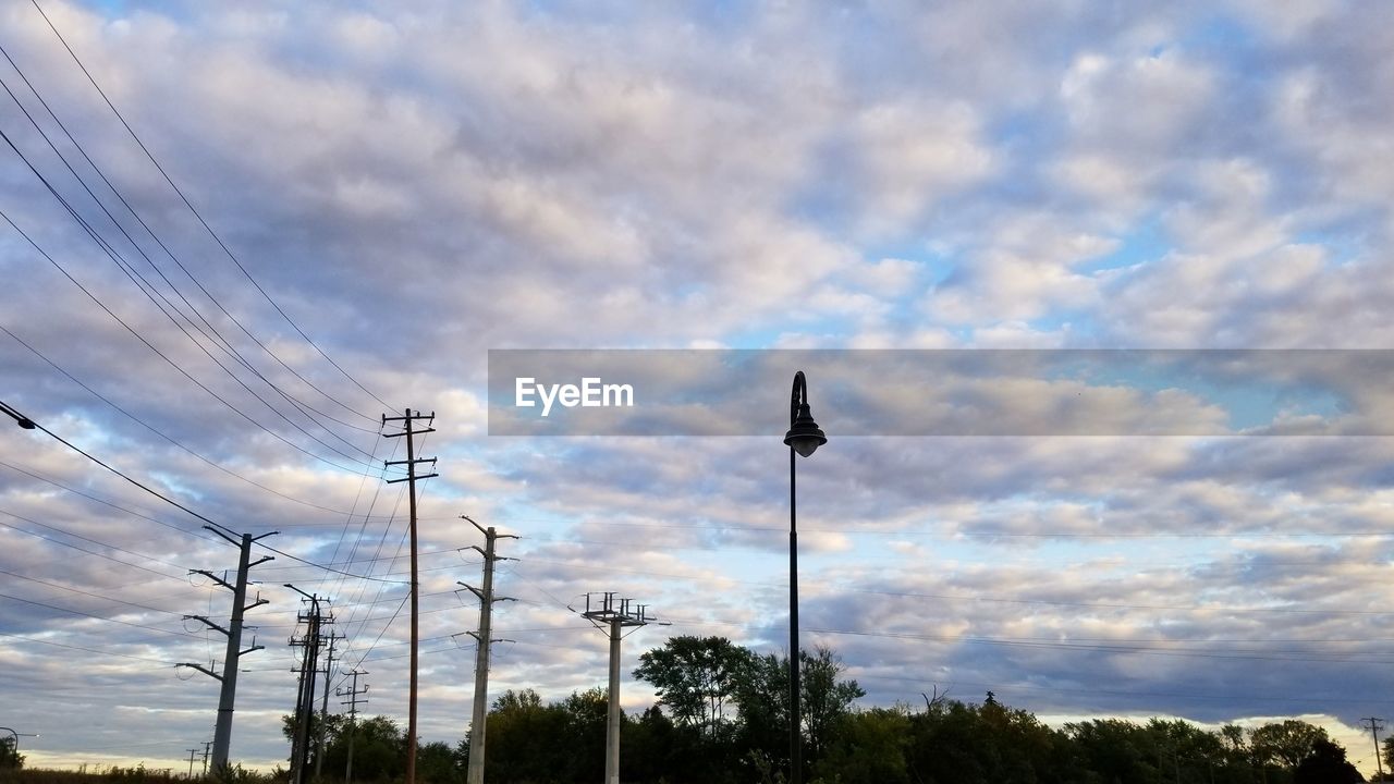 LOW ANGLE VIEW OF POWER LINES AGAINST SKY