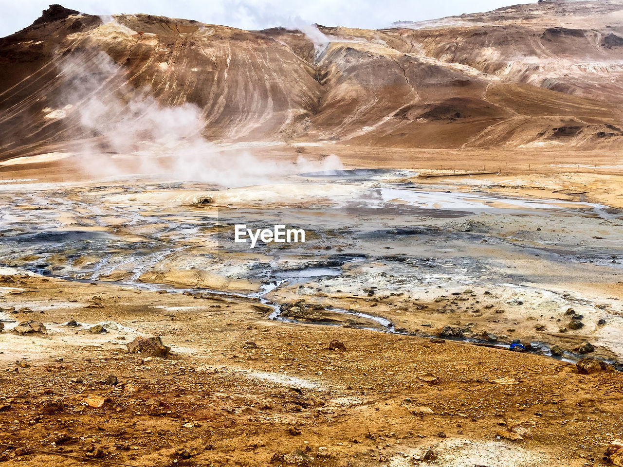 SCENIC VIEW OF WATER FLOWING THROUGH LAND