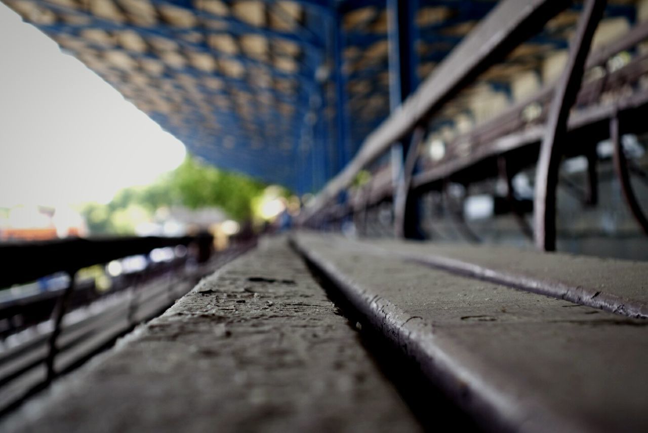 Surface level view of bleachers at regattastrecke berlin-grunau