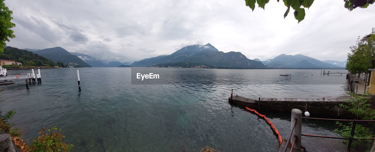 SCENIC VIEW OF LAKE BY MOUNTAINS AGAINST SKY