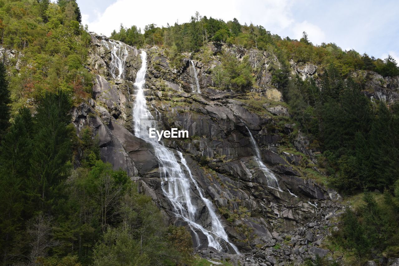 River flowing through rocks