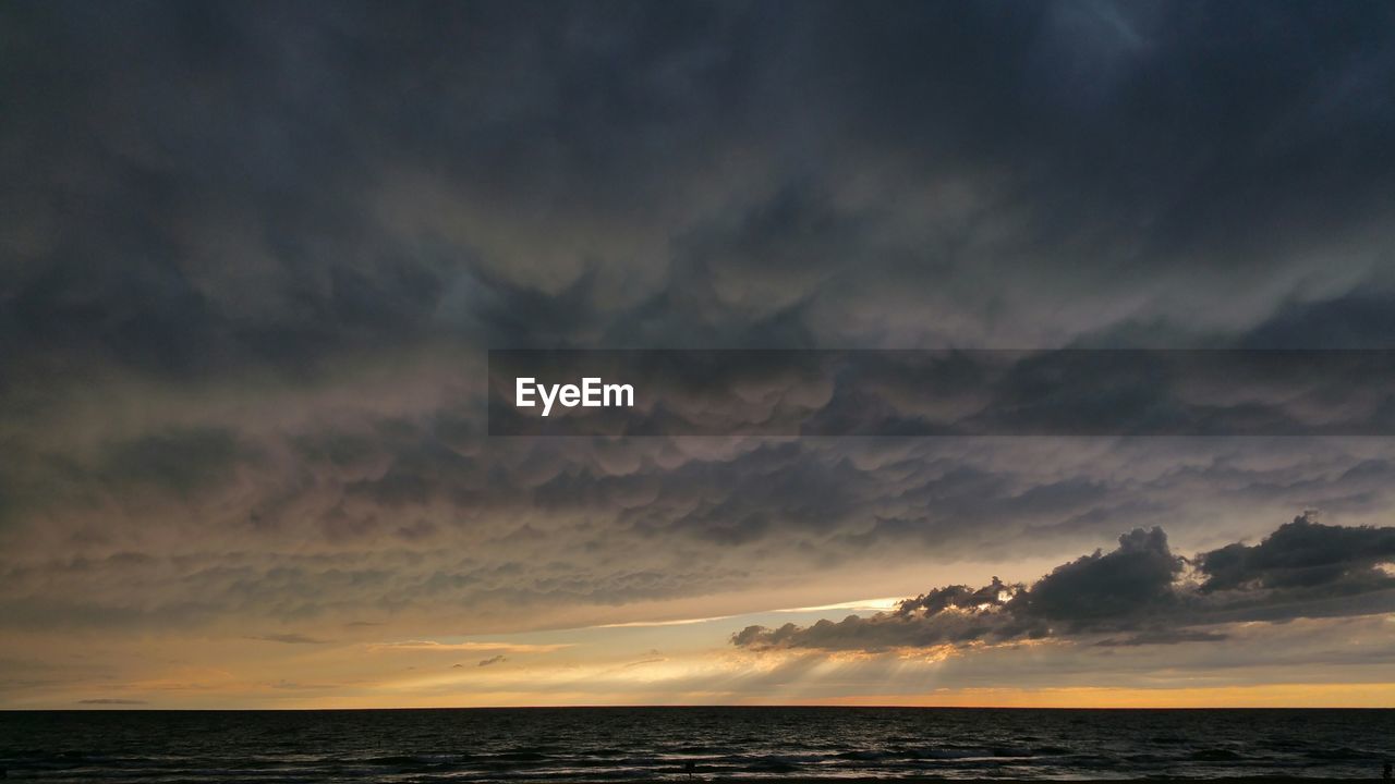 View of sea at dusk