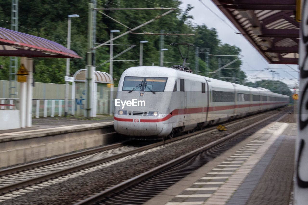 TRAIN AT RAILROAD STATION