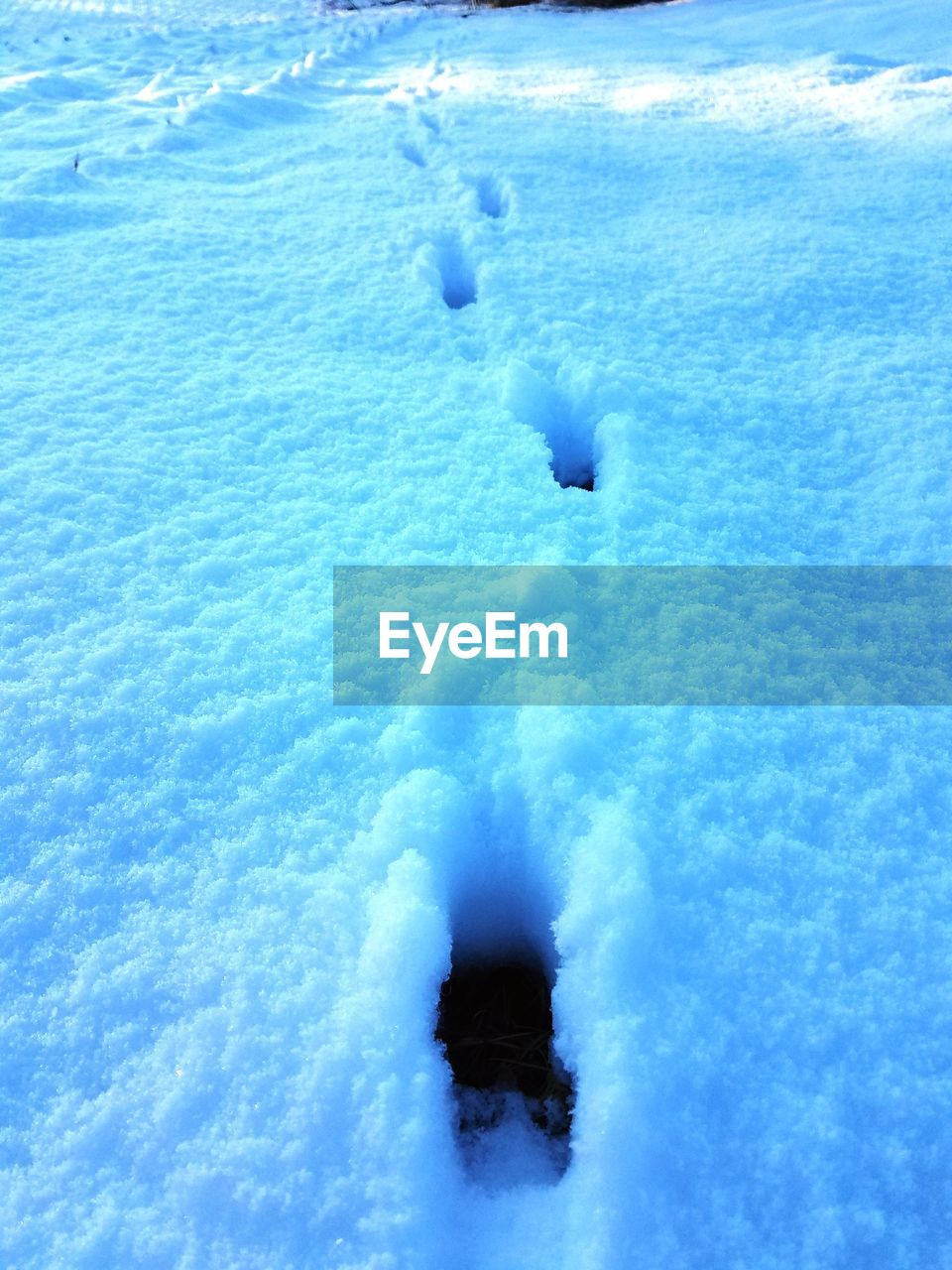 AERIAL VIEW OF FROZEN WATER