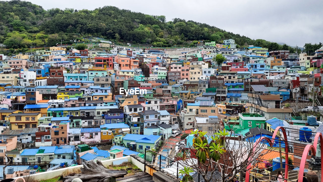 Colorful houses of gamcheon culture village in busan, south korea