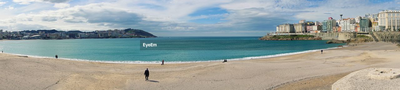 Panoramic view of sea against sky 