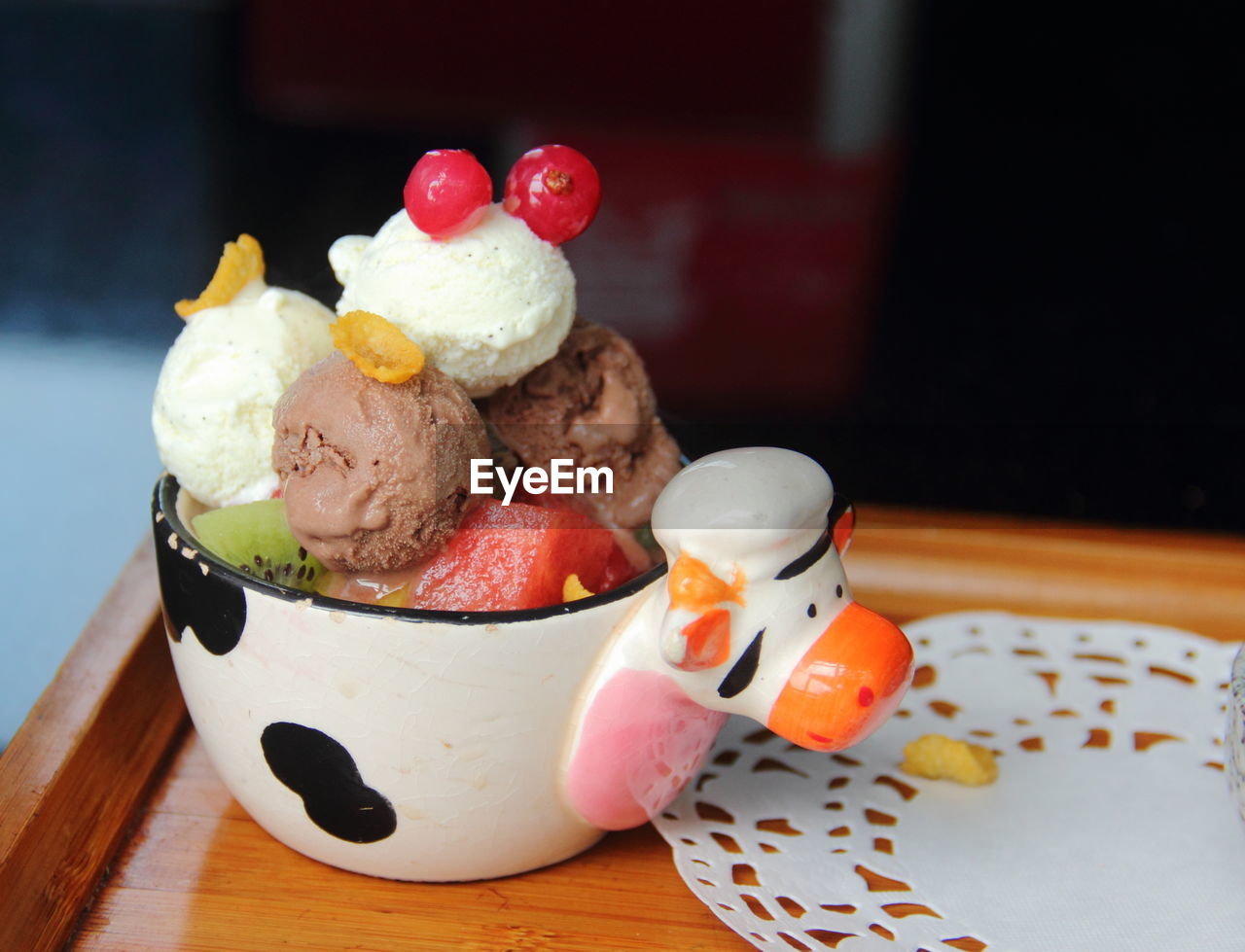 Close-up of ice cream