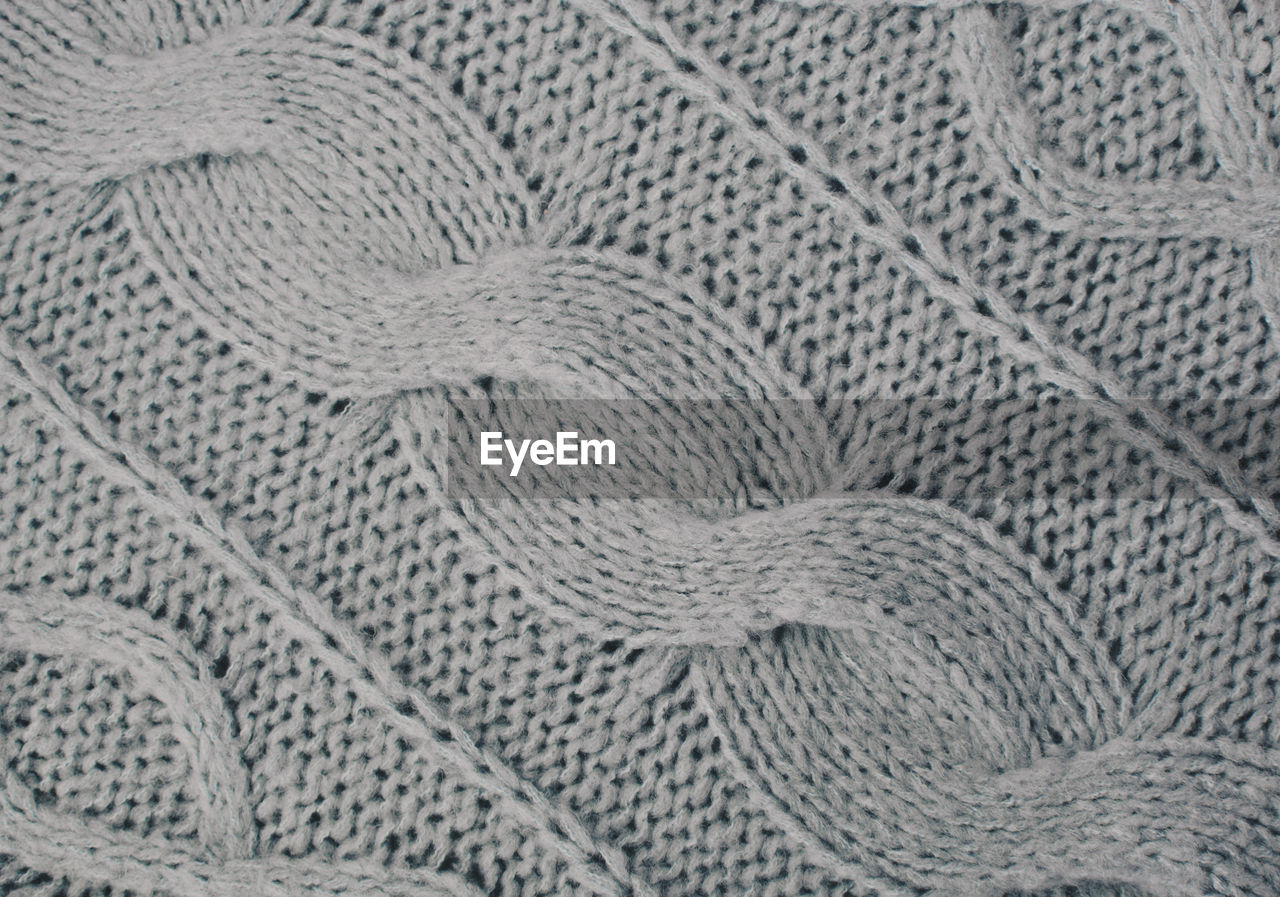 Full frame shot of knitted wool
