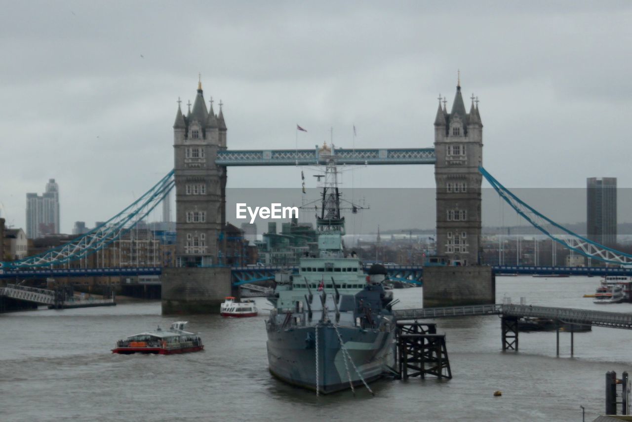 Ship on thames river