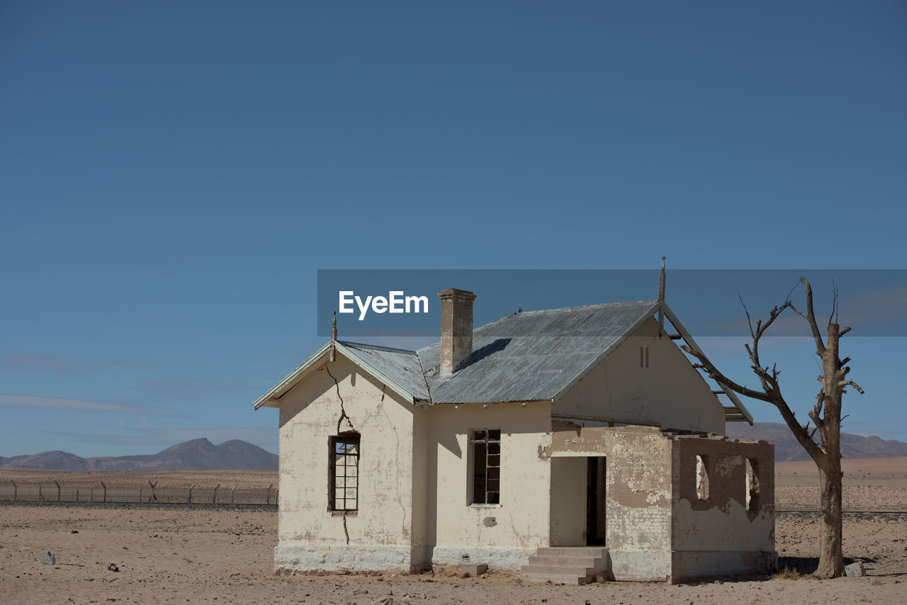 HUT AGAINST CLEAR SKY