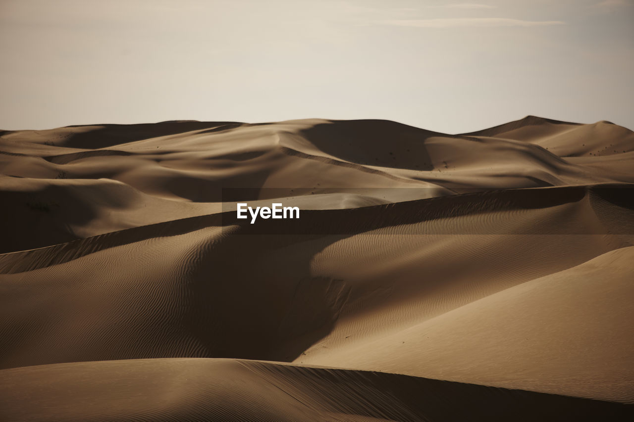 Scenic view of desert against sky