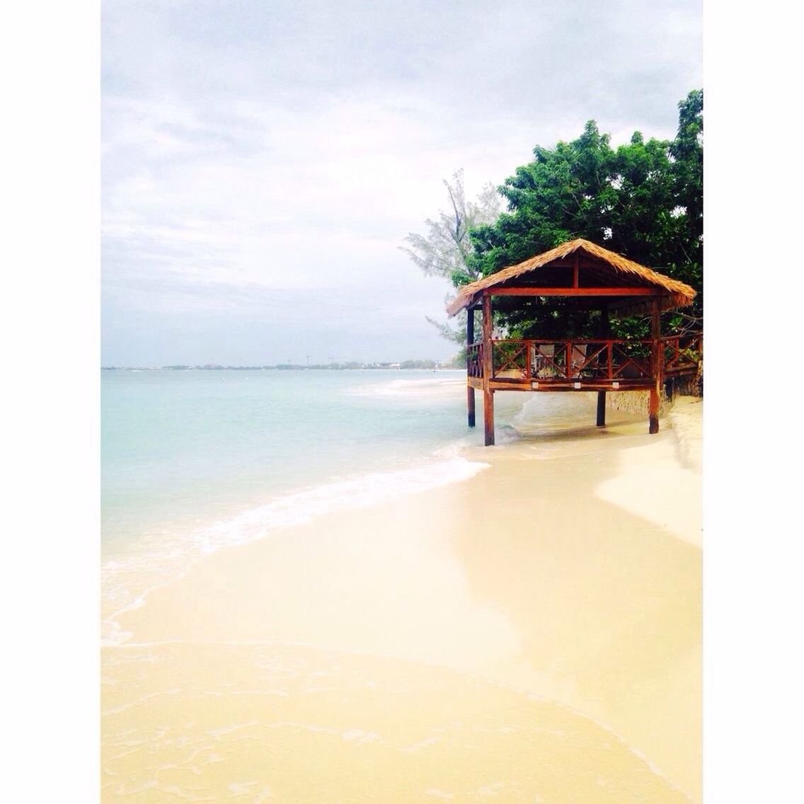 Gazebo on beach 