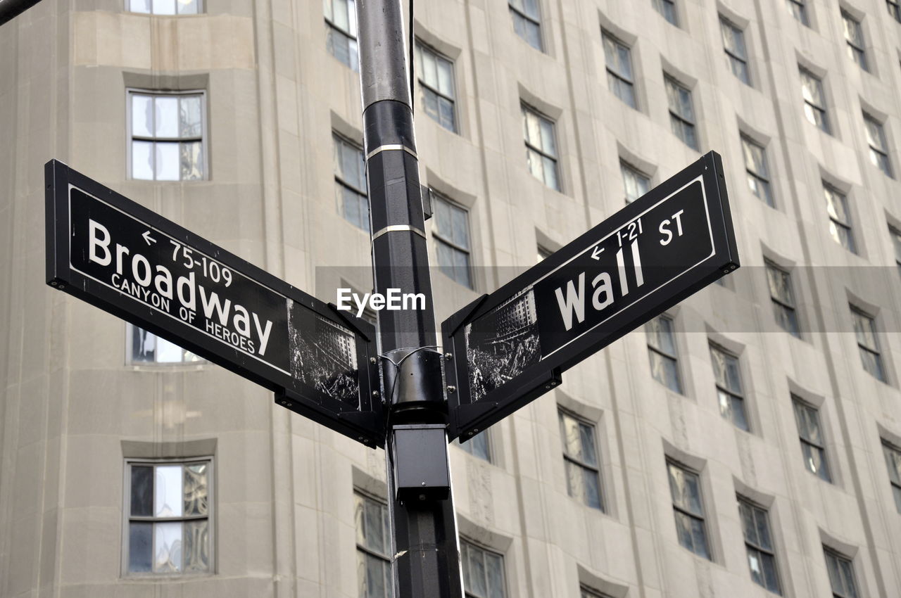 LOW ANGLE VIEW OF ROAD SIGN