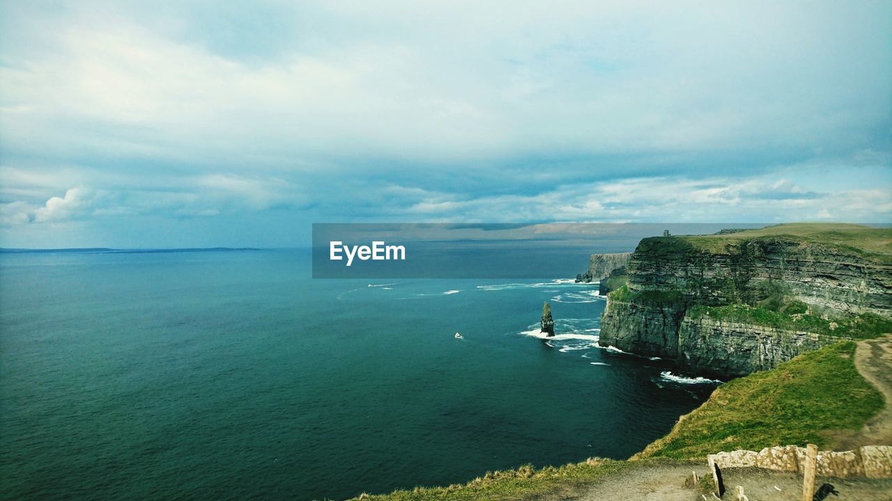 Scenic view of seascape against sky