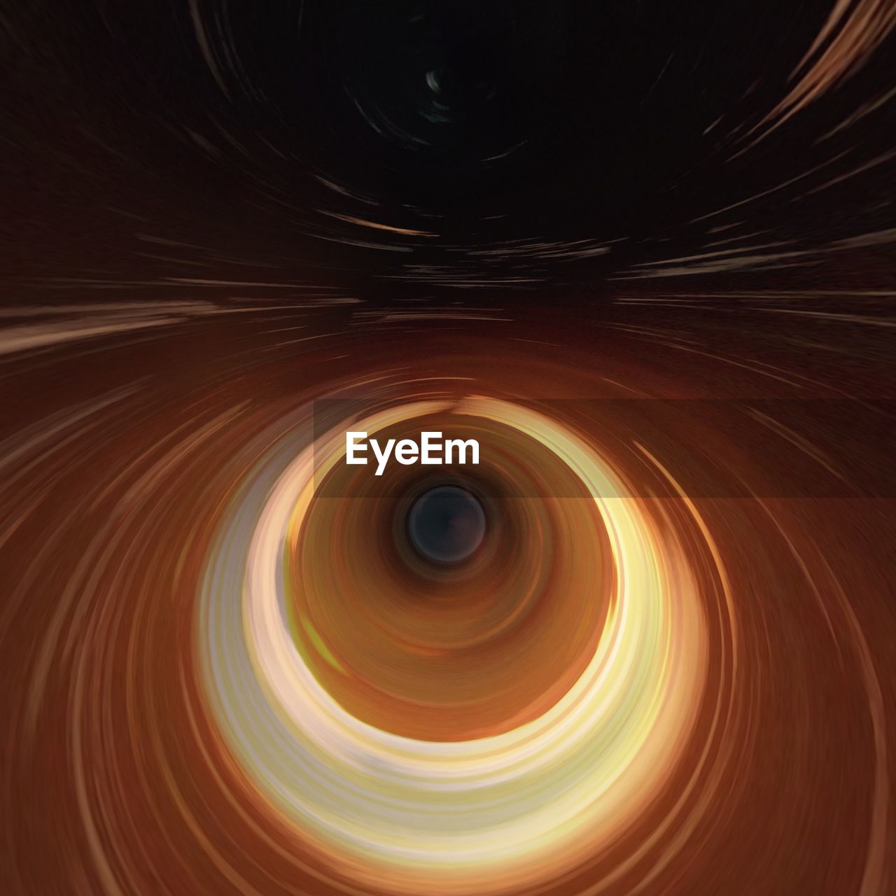 Illuminated black hole