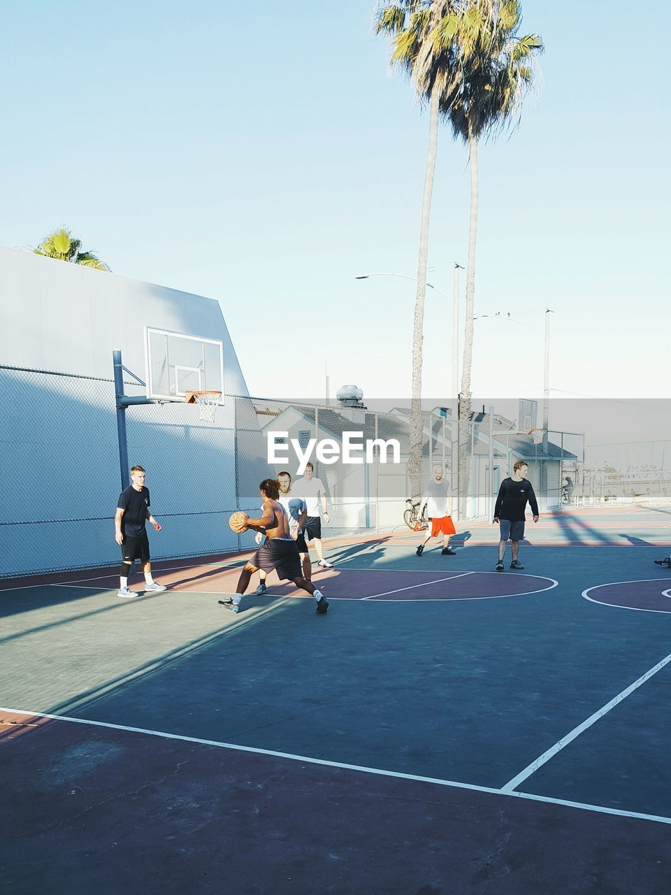 VIEW OF BASKETBALL HOOP AGAINST SKY