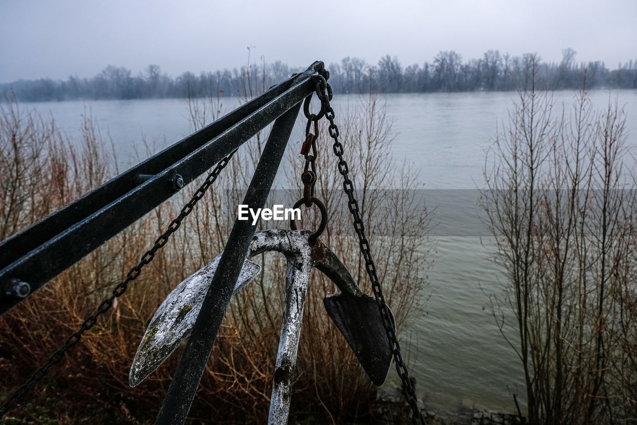 Scenic view of lake during winter