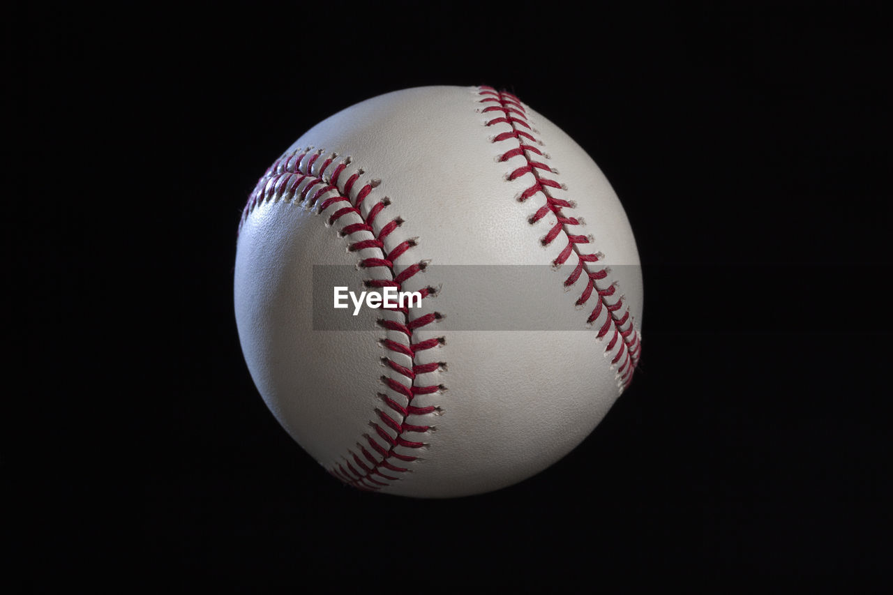 close-up of baseball