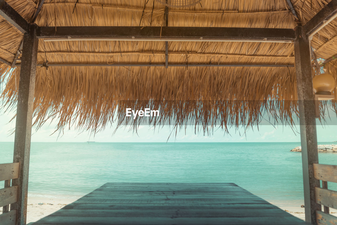 Gazebo at beach