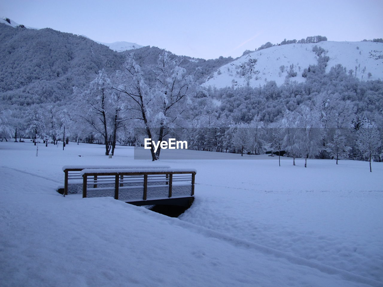 SNOW COVERED LANDSCAPE