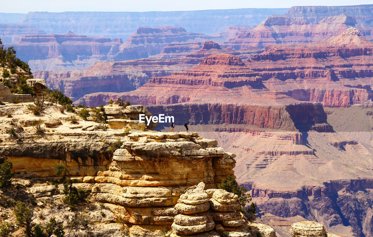 Scenic view of rocky mountains at grand canyon national park