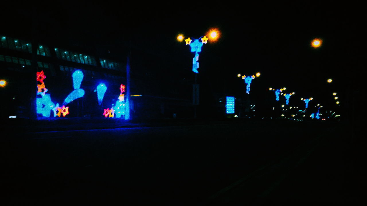 VIEW OF ILLUMINATED TUNNEL