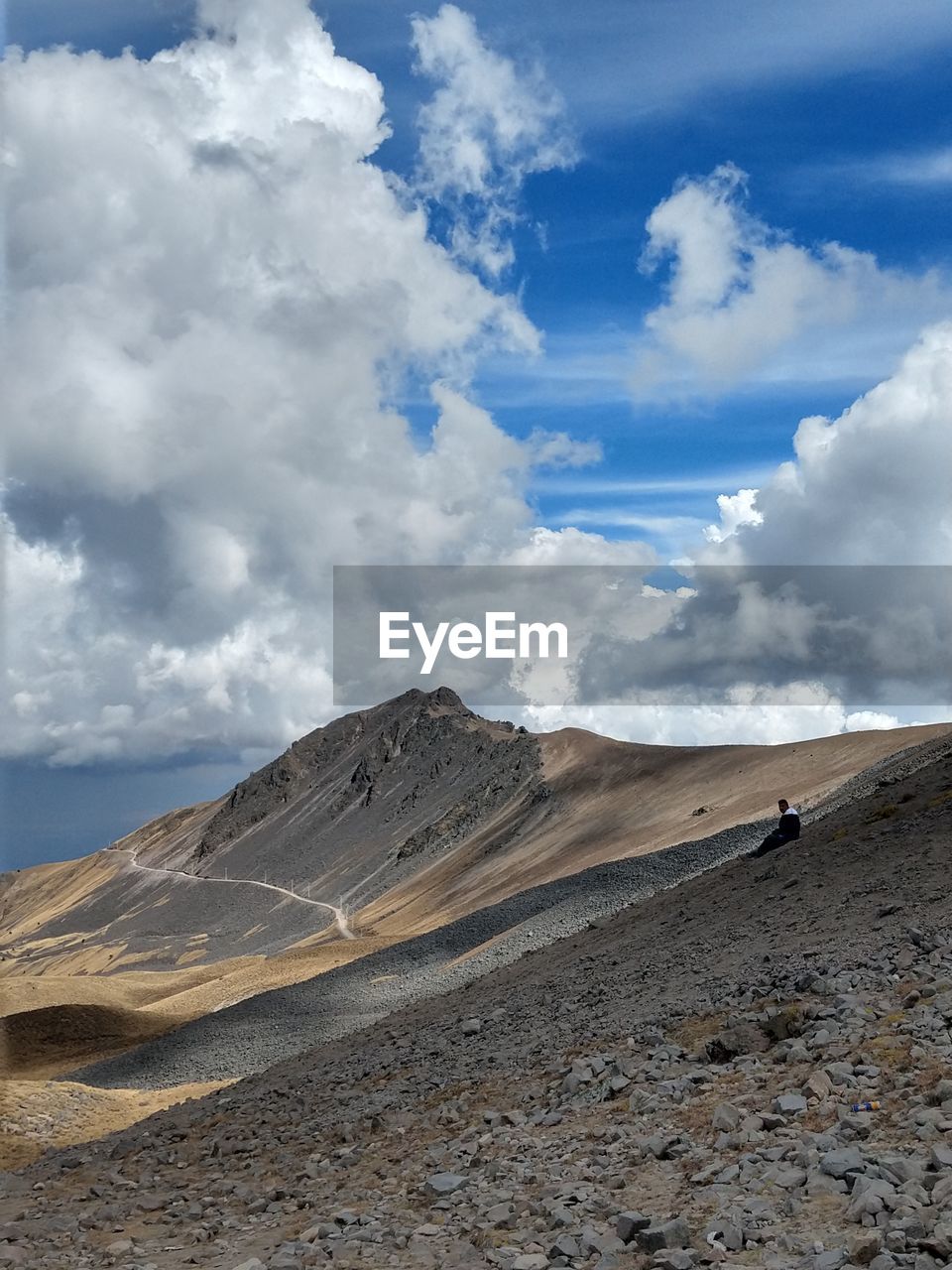 Scenic view of desert against sky