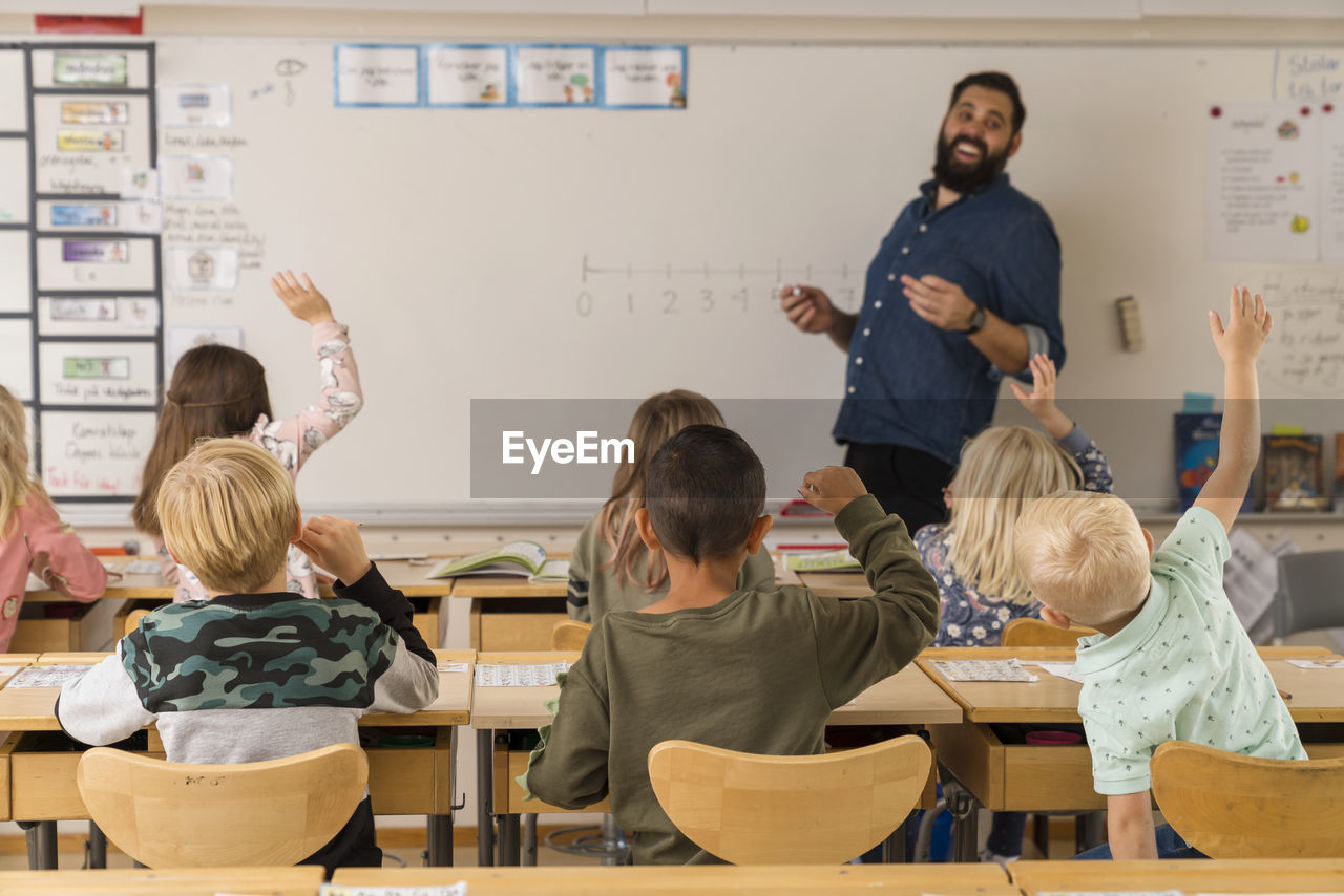 Teacher in classroom