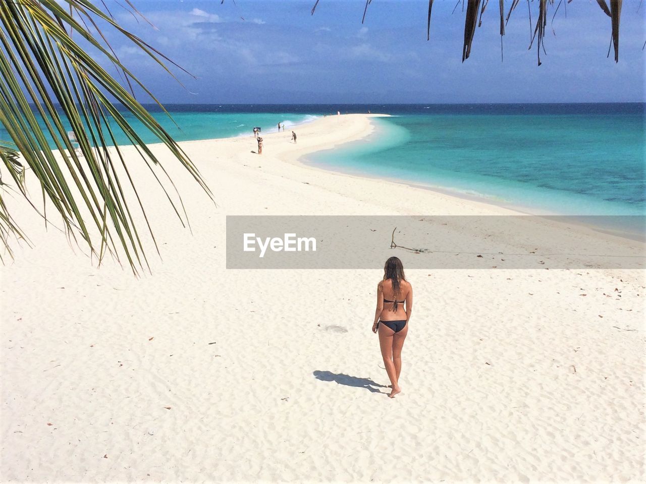 Full length shot of woman on beach