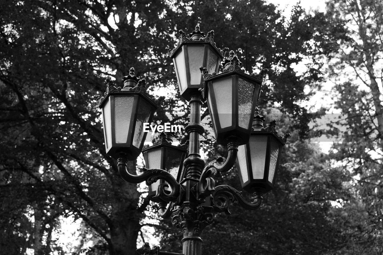 Old lamp in a city park