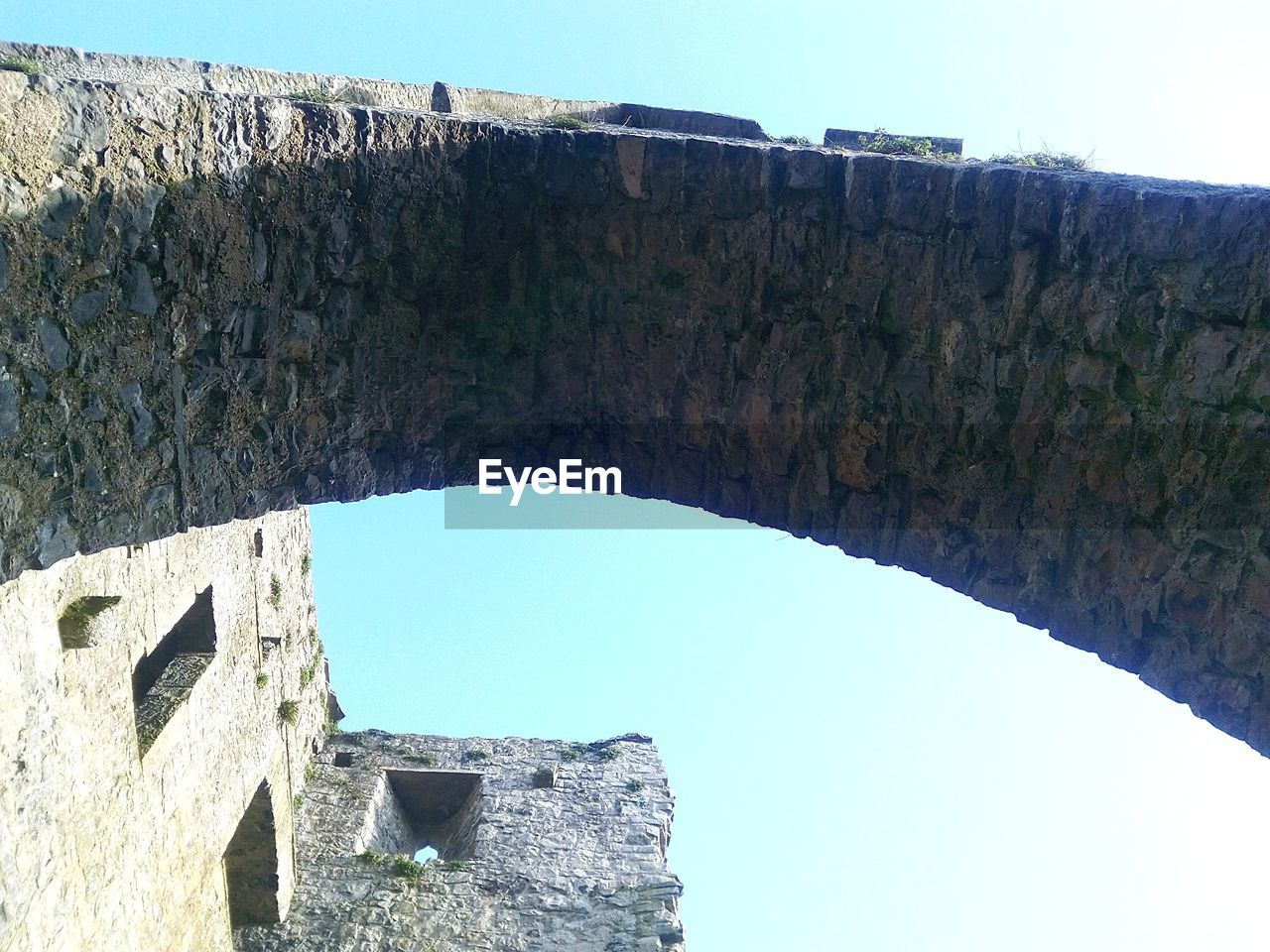 LOW ANGLE VIEW OF STONE BUILDING