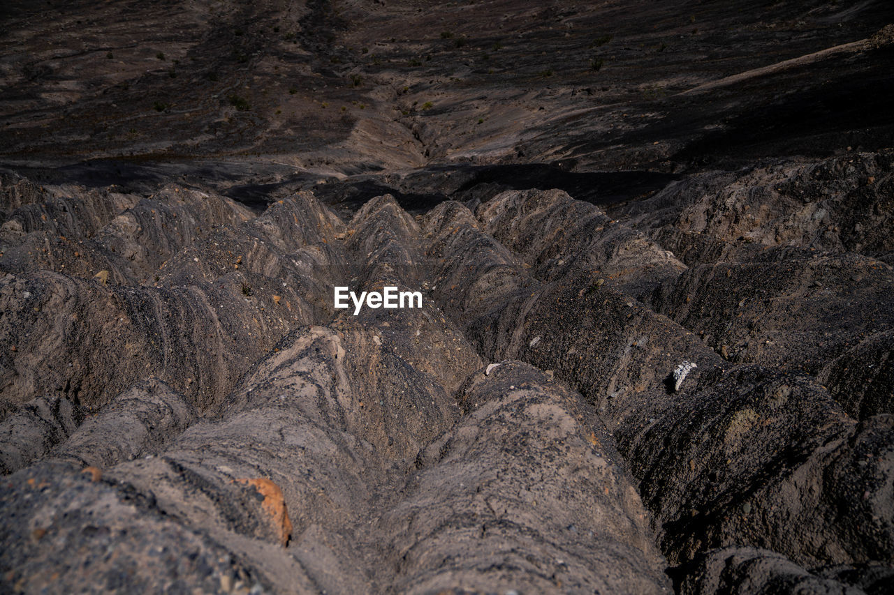 high angle view of rock